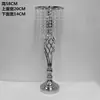 Novos Adereços de Casamento Vaso de Flores de Ferro Estilo Europeu Decoração da Mesa Principal do Casamento Recipiente para Arranjo de Flores Vaso Ornamentado de Flor de Mesa Dourado Galvanizado