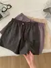 ¡Pantalones cortos casuales de trabajo ligeros y de secado rápido para mujer! Shorts de verano versátiles con cintura elástica y cordón, pantalones cortos deportivos de pierna ancha en línea A adelgazantes