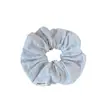 Tecido Bege Bordado Suave Scrunchie Floral Laço de Cabelo Quadrado Doce Francês Corda de Cabelo Atmosférica Versátil