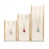 Estante Curvo de Bambú Natural para Exhibición de Collares Soporte para Colgantes Joyas Accesorios de Exhibición para Mostrador de Joyería