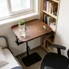 Mesa Plegable Ajustable en Altura Transfronteriza para Dormitorio y Sala de Estar, Estante de Almacenamiento Multifuncional para Balcón, Mesa de Café con Estante Estable y Duradero