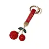 Encanto Popular Transfronterizo de Amazon para Bolso de Cereza Creativa con Pedrería Colgante para Coche Accesorio para Llavero DIY