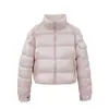 2026 Nuevo Abrigo de Algodón Relleno Color Sólido Suave Luna Nube Gatito Crema Cuello Alto Ropa de Abrigo Cálida de Invierno para Mujer