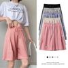Ice Silk Wide Leg Sports Shorts Mulheres Verão Fino plus size gordinha menina Cintura Alta Solto Emagrecimento Casual Médio Calças