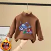 Blusa Térmica Masculina de Pelúcia Dupla Face para Outono e Inverno, Roupa Íntima Casual para Meninos Tamanhos Médio e Grande, Blusa Versátil Quente de Manga Longa