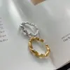 Anillo Abierto Geométrico Retorcido Estilo Europeo y Americano para Mujer, Temperamento Sencillo y Fresco, Anillo para Dedo Índice, Accesorio Único y Versátil