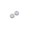 Nuevos aretes de botón de moissanita ins europeos y americanos plata esterlina S925 diamante guisante aretes de botón de oro K suministro de fábrica de joyería de plata