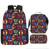 Mochila Transfronteiriça Desenho Animado do Homem-Aranha da Marvel Mochila de Estudante Desenho Animado Mundo Paralelo Mochila Escolar Infantil Estojo