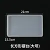 Proveedores de fabricantes pegamento de cristal tamaño de mesa pequeño ovalado amor rectangular redondo mesa taza de té base molde de silicona