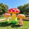 Parque de atracciones inflable de hongo, modelo inflable grande de dibujos animados, figura realista, campamento al aire libre, lugar popular para fotos con iluminación ambiental