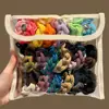 Ligas para el cabello gruesas y duraderas con alta elasticidad, Bandas elásticas de moda, nuevo estilo 2025, Lindos accesorios para el cabello de colores para mujer