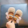 Zapatos Planos para Bebé Niña Suela Suave Primavera y Otoño Estilo Nuevo Zapatos Caminador para Bebé Zapatos de Princesa de Moda Zapatos para Niñas Zapatos de Cristal con Temperamento