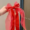 Pinza para el pelo de niña pequeña León Danzante Hanfu Borla Año Nuevo Accesorio para el pelo Peluca Princesa Lazo Adorno para el pelo Pinza para el pelo de niños