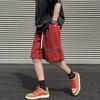 Pantalones cortos dúplex elegantes de verano para hombre, diseño fino y holgado, estilo americano, estilo urbano informal.