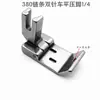 Máquina de Puntada de Cadena de Doble Aguja 3800 Prensatelas de 1/4 Máquina de Coser de Doble Aguja Dispositivo de Enhebrado de Hilo de Puntada de Cadena Prensatelas Prensatelas de Fondo Plano