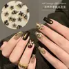 Accesorios de Arte para Uñas Esculpidas Suaves de Moda Estilo Retro Popular Old Money Florales Mixtos Flor de Cinco Pétalos Terminada Decoraciones 3D para Uñas