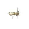 Brinco Ear Cuff Geométrico de Design Original para Mulheres, Agulha de Prata S925 Galvanizada Ecológica de Design Original, Coração em Formato de Coração para Revenda da Loja