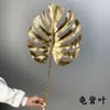 Flores de Simulación para Boda Serie Dorada Hojas de Ginkgo Eucalipto Arreglo Floral para Salón de Bodas Decoración de Pasillo Festival de Primavera Cubo de la Fortuna Flores Artificiales
