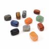 Ágata de cristal natural de Europa y Estados Unidos, grava de jade cuadrada, pequeña, hecha a mano, accesorios de joyería, artesanías, venta al por mayor