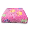 Manta Pet Mais Vendida Transfronteiriça, Manta Universal para Todas as Estações, Tapete Quente para Dormir, Manta de Veludo Coral com Estampa de Patas, Tapete para Cães e Gatos Atacado