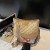 Bolsa Transversal Color Block com Alça Larga 2025 Nova Bolsa de Ombro Simples Estilosa