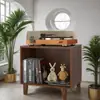 Nuevo mueble para discos de vinilo estantería de almacenamiento de madera estilo nórdico mueble para revistas de pie mueble para discos de audio mueble para fonógrafo
