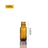 Frasco de Vidro Boston Marrom Frasco Spray para Óleo Essencial Hidrossol Frasco Menor para Cosméticos Frasco para Líquido Oral