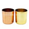 Hongyu Vaso para Velas Fondo Arco Personalizado 8090 Oro Rosa Galvanizado Oro Portavelas de Vidrio para Celebraciones de Boda