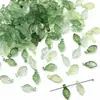 Mini folhas coloridas de acrílico, contas soltas versáteis com tema de floresta para decorações DIY de colares, pulseiras e brincos feitos à mão