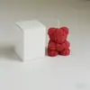 Lindo Pequeño Regalo, Vela Aromática Oso Rosa, Recuerdo de Cumpleaños para Mejor Amiga, Cera Aromática en Forma de Oso para el Día de San Valentín