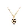 Collar con colgante de fútbol redondo con pintura de aleación y personalidad de la serie deportiva de la Copa del Mundo de fútbol de comercio exterior europeo y americano para hombres