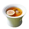 Cuenco de Cerámica para Sopa con Calentador de Velas, Olla para Guisos Estilo Hotel, Cuenco para Sopa de Aleta de Pescado, Nido de Pájaro y Ginseng, Porción Individual, Vajilla Especializada