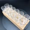 Vaso para vela vidrio pequeño redondo Vaso para cera Vaso para vela de gelatina Vaso redondo de vidrio DIY vela oceánica