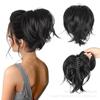 Peluca transfronteriza europea y americana con clip para cola de caballo, cabello rizado, cola de caballo corta, anilla ajustable para el cabello, peluca esponjosa, cola de caballo