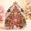 Pintura de Perlas Navideñas DIY Espejo Decorativo Adorno de Decoración para el Ambiente Festivo Fabricante Mayorista de Regalos Festivos Transfronterizos