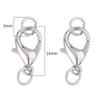 Pulseira Colar Fecho Lagosta Liga 10-14mm Fecho Loop Único Combinação Atacado Artesanal DIY Materiais de Joias Acessórios