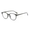 Nuevas Gafas Retro Tr de Marco Redondo Ultraligeras para Mujer 53 Maquillaje Sencillo Aspecto Adelgazante Gama Alta Espejo Plano Anti-Luz Azul Y6618