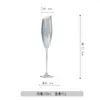 Juego de Copas de Vino Sijin, Copas de Vino de Cristal, Decantador, Copa Creativa Galvanizada Color Gris Humo, Juego de Vino