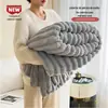 Pelúcia Popular de Coelho Manta Multifuncional Alta Gramatura Veludo Francês Veludo de Leite Veludo de Bebê Cobertor para Sofá Cobertor para Soneca