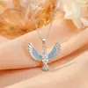 Colar Transfronteiriço Estilo Coreano Tendência Folha de Bordo Microincrustado Zircônio Aço Titânio Colar para Mulheres Estilo Luxo Leve Cobre Folheado a Ouro Corrente da Clavícula