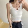 Ropa interior deportiva para mujer, de primavera y verano, con escote en V y cinturón en el pecho, estilo gongfeng, para chica sexy, desgastada