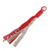 Nuevo Colgante de Bolso de Encaje Miu Lanyard de Teléfono Dopamina Llavero de Encaje Adorno Tejido Colorido DIY