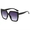 Gafas de Sol Negras de Marco Extra Grande, Protección UV, Gafas de Sol para Conducir, Modernas y Versátiles, Gafas de Sol de Moda Estilo Coreano