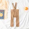 Calça Cropped de Alça Cintura Alta Estilo Espanhol Primavera e Outono Leggings Bebê Calça de Bebê Grande