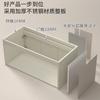 Lavabo de baño de acero inoxidable blanco leche con panal de abeja, lavabo integrado de cerámica, mueble de baño
