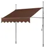 Toldo retrátil sem perfuração, operação manual, abrigo de chuva simples para varandas, pátios e uso externo, proporcionando proteção contra chuva e sol