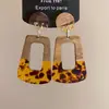 Pendientes de borla con carcasa de madera marrón transfronterizos europeos y americanos, pendientes de estilo vintage Maillard, pendientes de mujer de lujo ligero de alta gama