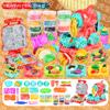 Juguete de Plastilina para Niños, Máquina de Fideos Hamburguesa, Molde de Arcilla, Material de Arcilla para Manualidades de Jardín de Infancia