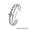 Pulsera de doble capa de moda transfronteriza de lujo ligero, pulsera de trébol de cuatro hojas con incrustaciones de circonita de cobre, pulsera popular en Amazon para mujeres, venta al por mayor