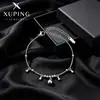 Pulsera de Acero Inoxidable Xuping con Borla Redonda Simple Estilo Ins Transfronterizo Europeo y Americano Joyería Diaria Fácil de Combinar para Mujer, Se Puede Usar en Capas